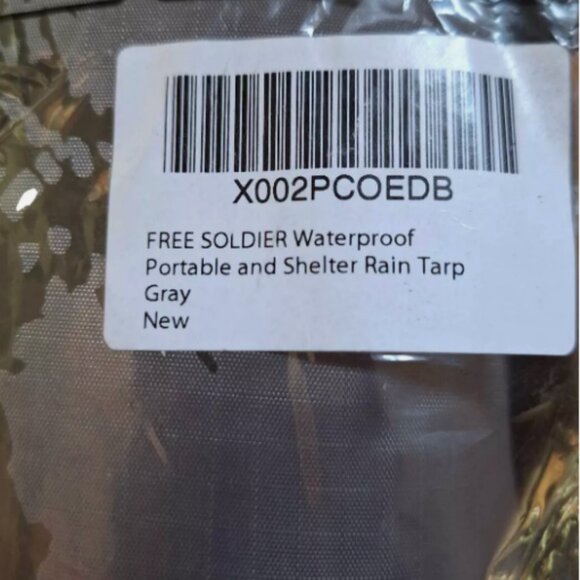 FREE SOLDIER Waterproof Portable Tarp Multifunctional Outdoor Camping Traveling - Picture 8 of 9